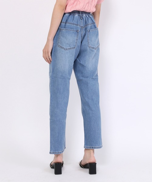 PUNYUS(プニュズ)の「ウォッシュドデニムパンツ(デニムパンツ・レディース・ライトブルー・1/2/4/3)」の11枚目の写真