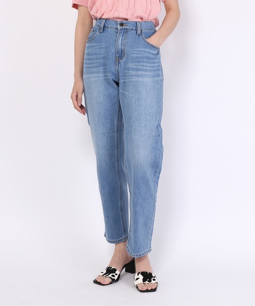 PUNYUS(プニュズ)の「ウォッシュドデニムパンツ(デニムパンツ・レディース・ライトブルー・1/2/4/3)」の14枚目の写真