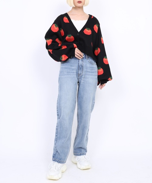 PUNYUS(プニュズ)の「ウォッシュドデニムパンツ(デニムパンツ・レディース・ライトブルー・1/2/4/3)」の13枚目の写真