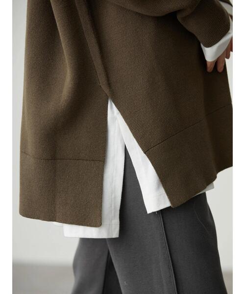 AMERICAN HOLIC(アメリカンホリック)の「Vネックサイドスリットニットチュニック(ニット/セーター・レディース・モカ/その他7・M/L)」の8枚目の写真