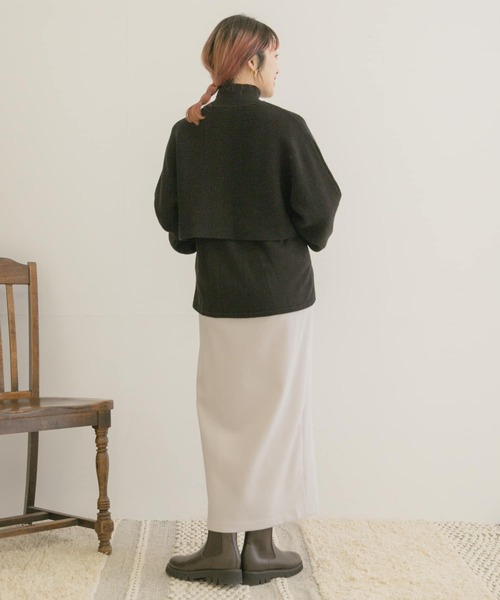 ITEMS URBANRESEARCH(アイテムズ アーバンリサーチ)の「ウールライクペンシルスカート(スカート・レディース・ブラック/カーキ/ベージュ系その他・FREE)」の14枚目の写真