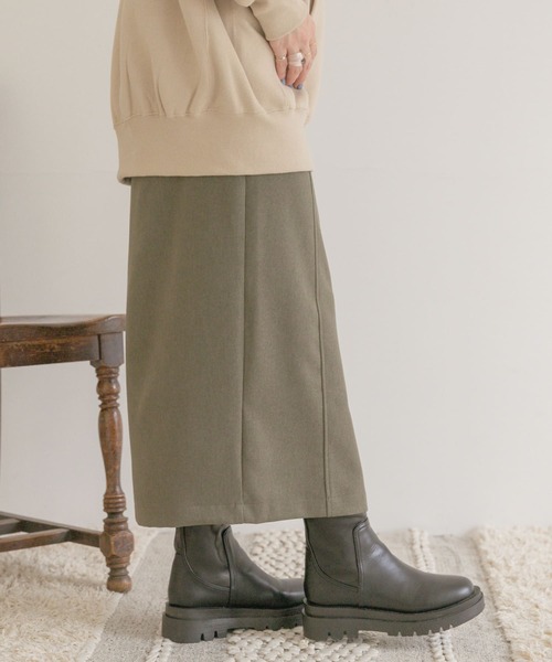 ITEMS URBANRESEARCH(アイテムズ アーバンリサーチ)の「ウールライクペンシルスカート(スカート・レディース・ブラック/カーキ/ベージュ系その他・FREE)」の15枚目の写真