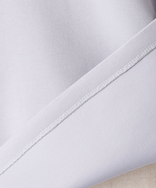 BEARDSLEY（ビアズリー）の「袖のリブが長めでふんわり上品 ダンボールプルオーバー（Tシャツ/カットソー・レディース・ライトグレー/ブラック/ホワイト・FREE）」の8枚目の写真