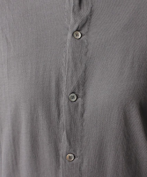 ORCIVAL(オーシバル)の「ORCIVAL/オーシバル ボイルジャージーカーディガンVOILE JIERSEY CARDIGAN OR-C0074VLT(カーディガン/ボレロ・レディース・チャコールグレー/ダークブラウン/オフホワイト・1)」の4枚目の写真