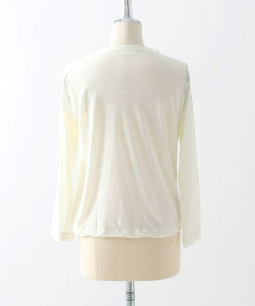 ORCIVAL(オーシバル)の「ORCIVAL/オーシバル ボイルジャージーカーディガンVOILE JIERSEY CARDIGAN OR-C0074VLT(カーディガン/ボレロ・レディース・チャコールグレー/ダークブラウン/オフホワイト・1)」の7枚目の写真