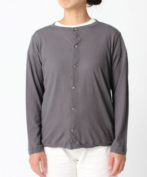 ORCIVAL(オーシバル)の「ORCIVAL/オーシバル ボイルジャージーカーディガンVOILE JIERSEY CARDIGAN OR-C0074VLT(カーディガン/ボレロ・レディース・チャコールグレー/ダークブラウン/オフホワイト・1)」の20枚目の写真
