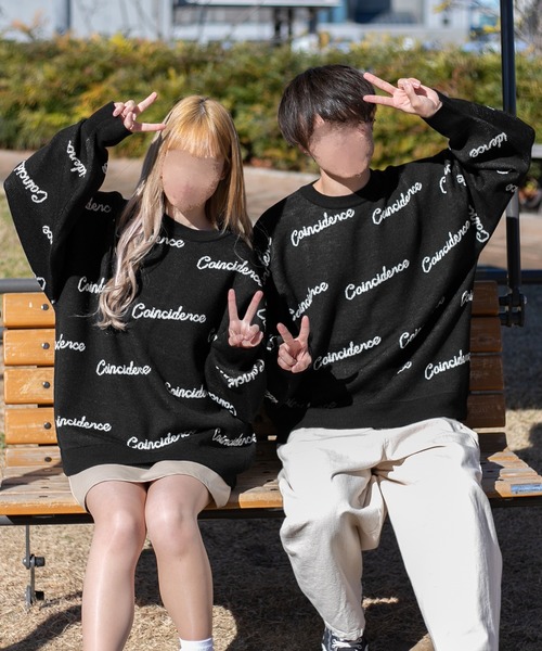 PairPair（ペアペア）の「英字ロゴニット(ユニセックス)（ニット/セーター・レディース・モカ/ブラック・FREE）」の20枚目の写真