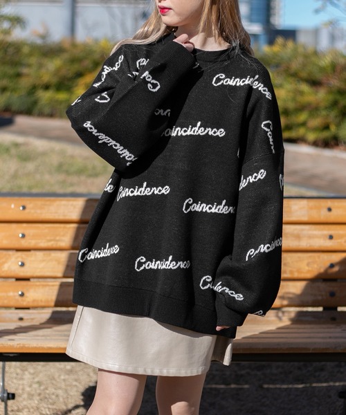 PairPair（ペアペア）の「英字ロゴニット(ユニセックス)（ニット/セーター・レディース・モカ/ブラック・FREE）」の21枚目の写真