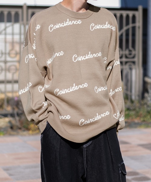 PairPair（ペアペア）の「英字ロゴニット(ユニセックス)（ニット/セーター・レディース・モカ/ブラック・FREE）」の11枚目の写真