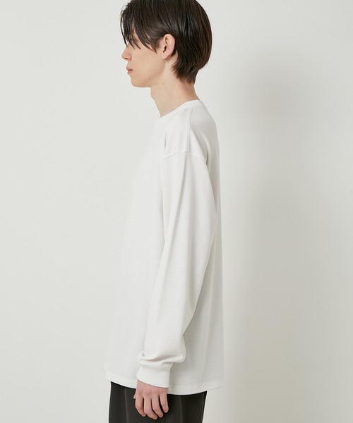 JUNRED（ジュンレッド）の「リサイクルポンチロングTシャツ（Tシャツ/カットソー・メンズ・ホワイト/チャコールグレー/ライトグレー/グリーン・S/M/L）」の22枚目の写真