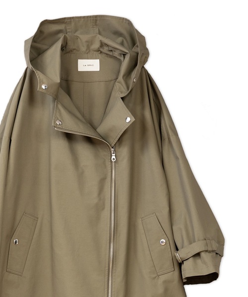 La SRIC（ラスリック）の「La SRIC / ライダースフードCT（その他アウター・レディース・ベージュ/カーキ・38）」の20枚目の写真