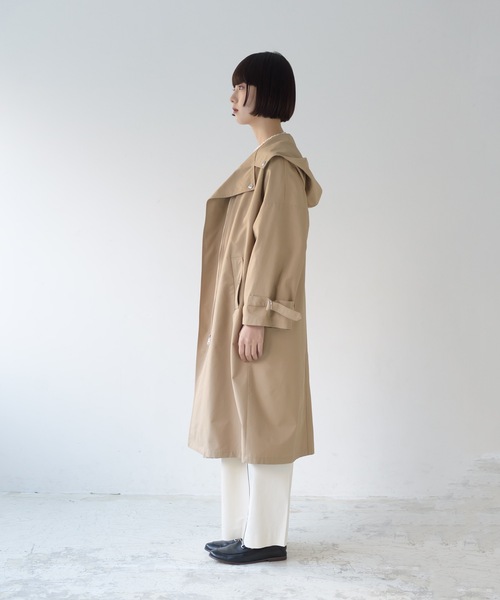 La SRIC（ラスリック）の「La SRIC / ライダースフードCT（その他アウター・レディース・ベージュ/カーキ・38）」の15枚目の写真