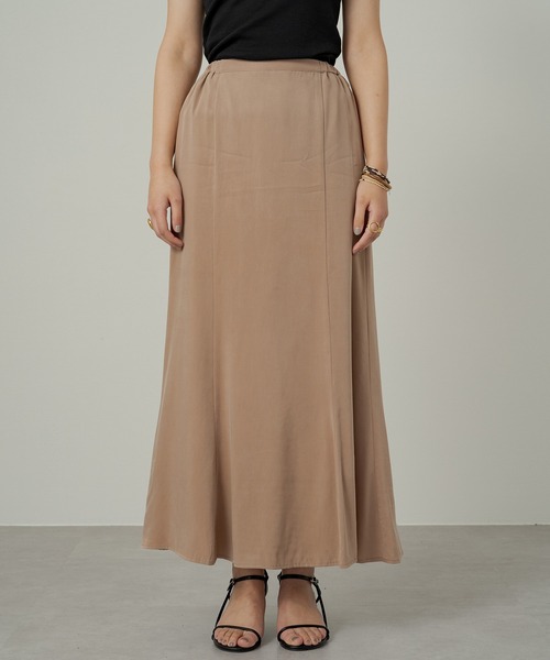 破格！新品！loungedress キュプラマーメイドスカート　ブラウン　茶　S 破格！新品！loungedress キュプラマーメイドスカート ブラウン