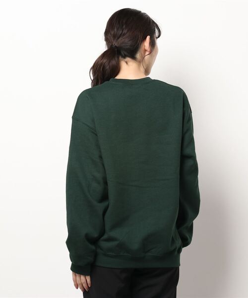 ECRIRE(エクリール)の「【ぴょんコラボ】GILDANロゴプリントスウェット(スウェット・レディース・ライトグレー/ブラック/ダークグリーン・M)」の9枚目の写真