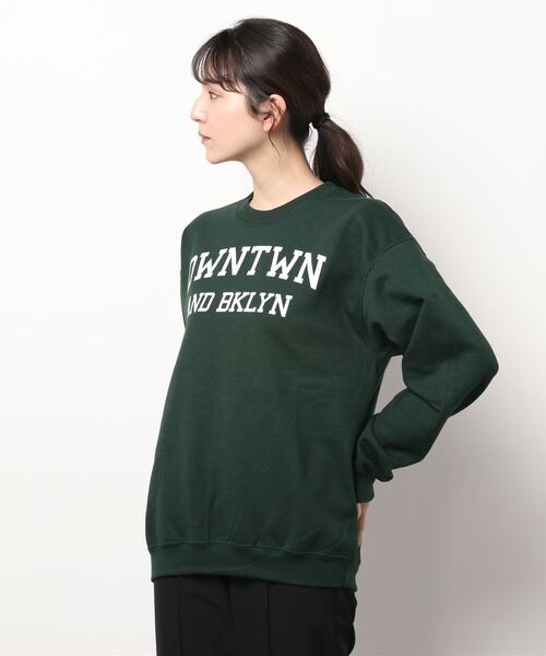 ECRIRE(エクリール)の「【ぴょんコラボ】GILDANロゴプリントスウェット(スウェット・レディース・ライトグレー/ブラック/ダークグリーン・M)」の13枚目の写真