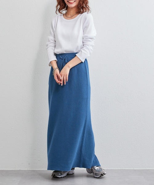 CIAOPANIC TYPY（チャオパニックティピー）の「ワッフルボリュームスリーブTee（Tシャツ/カットソー・レディース・ホワイト/ブラック/ネイビー/グレー/バイオレット・ONE SIZE）」の16枚目の写真