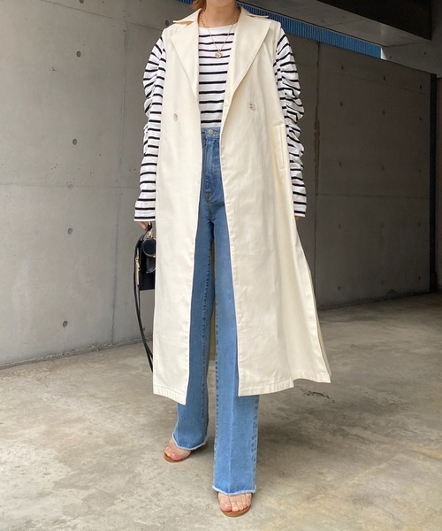 DouDou（ドゥドゥ）の「【WEB限定】トレンチジレ（その他アウター・レディース・ベージュ/アイボリー・FREE）」の9枚目の写真