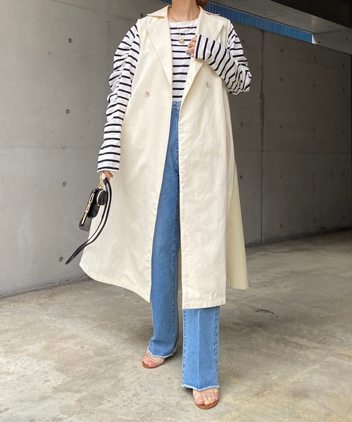 DouDou（ドゥドゥ）の「【WEB限定】トレンチジレ（その他アウター・レディース・ベージュ/アイボリー・FREE）」の10枚目の写真