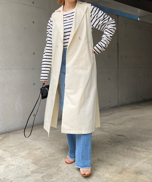 DouDou（ドゥドゥ）の「【WEB限定】トレンチジレ（その他アウター・レディース・ベージュ/アイボリー・FREE）」の11枚目の写真