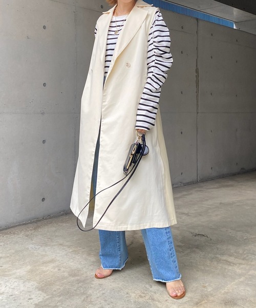 DouDou（ドゥドゥ）の「【WEB限定】トレンチジレ（その他アウター・レディース・ベージュ/アイボリー・FREE）」の14枚目の写真