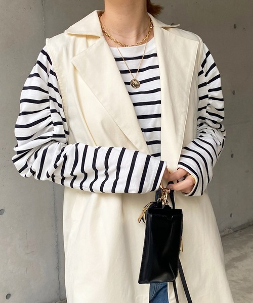 DouDou（ドゥドゥ）の「【WEB限定】トレンチジレ（その他アウター・レディース・ベージュ/アイボリー・FREE）」の19枚目の写真