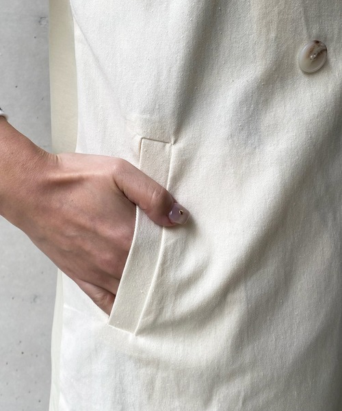 DouDou（ドゥドゥ）の「【WEB限定】トレンチジレ（その他アウター・レディース・ベージュ/アイボリー・FREE）」の6枚目の写真