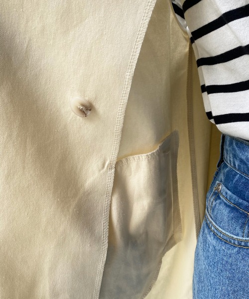 DouDou（ドゥドゥ）の「【WEB限定】トレンチジレ（その他アウター・レディース・ベージュ/アイボリー・FREE）」の8枚目の写真