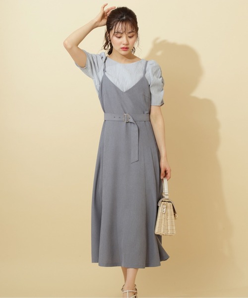 PROPORTION BODY DRESSING(プロポーションボディドレッシング)の「シャンブレーキャミワンピース / 1212140402(ワンピース・レディース・ネイビー/ブルー・MEDIUM/SMALL)」の6枚目の写真