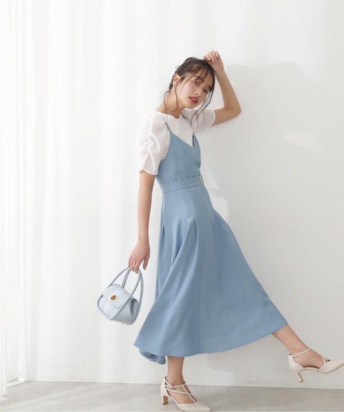 PROPORTION BODY DRESSING(プロポーションボディドレッシング)の「シャンブレーキャミワンピース / 1212140402(ワンピース・レディース・ネイビー/ブルー・MEDIUM/SMALL)」の4枚目の写真