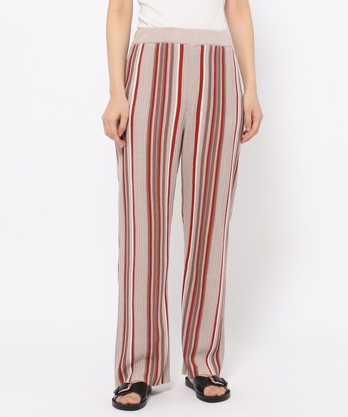 LEPSIM（レプシィム）の「12ゲージマルチストライプパンツ　270739（その他パンツ・レディース・ブラウン/グレイッシュベージュ・FREE）」の9枚目の写真