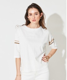 ALEXIA STAM | Color Line Football Tee/カラーラインフットボールティー(Tシャツ/カットソー)