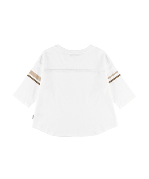 ALEXIA STAM（アリシアスタン）の「Color Line Football Tee/カラーラインフットボールティー（Tシャツ/カットソー・レディース・ネイビー/ブラウン・FREE）」の10枚目の写真