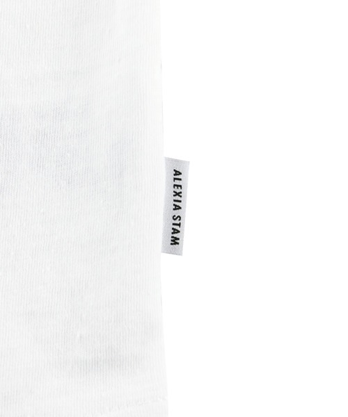 ALEXIA STAM（アリシアスタン）の「Color Line Football Tee/カラーラインフットボールティー（Tシャツ/カットソー・レディース・ネイビー/ブラウン・FREE）」の12枚目の写真