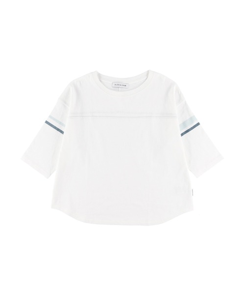ALEXIA STAM（アリシアスタン）の「Color Line Football Tee/カラーラインフットボールティー（Tシャツ/カットソー・レディース・ネイビー/ブラウン・FREE）」の14枚目の写真