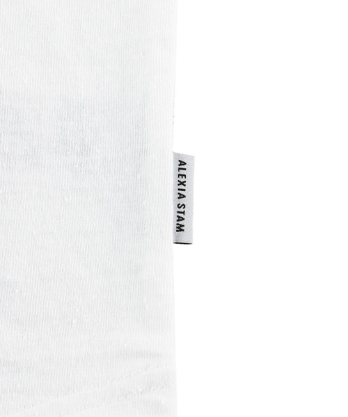 ALEXIA STAM（アリシアスタン）の「Color Line Football Tee/カラーラインフットボールティー（Tシャツ/カットソー・レディース・ネイビー/ブラウン・FREE）」の17枚目の写真