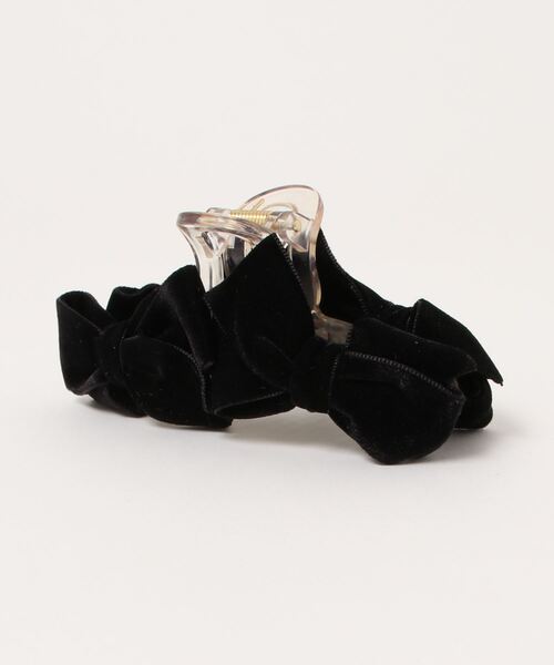 lilLilly（リルリリー）の「ダブルリボンヘアクリップ（バレッタ/ヘアクリップ・レディース・ホワイト/ブラック/ミント/パープル・FREE）」の5枚目の写真