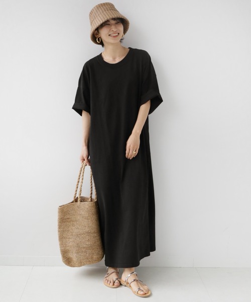 JOURNAL STANDARD relume SELECT(ジャーナルスタンダードレリュームセレクト)の「《追加》【STAR&STRIPE】カットソーワンピース(ワンピース・レディース・ホワイト/サックスブルー/ブラック/ブラウン・FREE)」の3枚目の写真