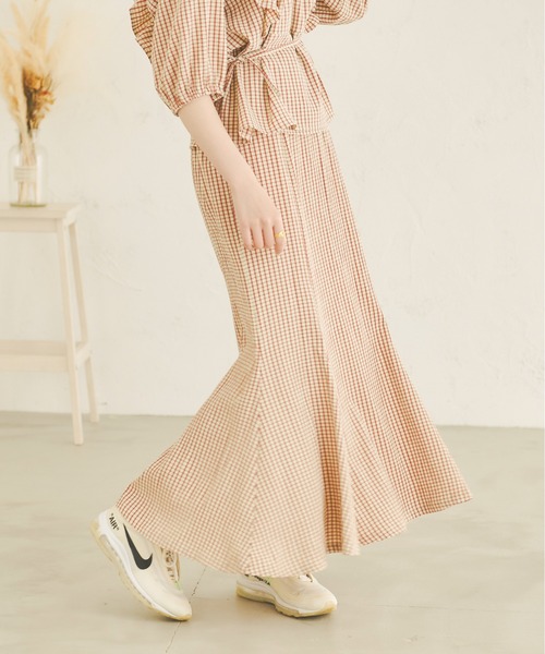 Ambre Neige（アンブルネージュ）の「チェックマーメイドスカート／【WEB/EC限定商品】（スカート・レディース・レッド/ライトグリーン・SMALL/MEDIUM）」の10枚目の写真