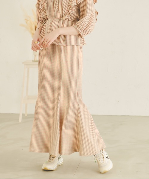 Ambre Neige（アンブルネージュ）の「チェックマーメイドスカート／【WEB/EC限定商品】（スカート・レディース・レッド/ライトグリーン・SMALL/MEDIUM）」の19枚目の写真