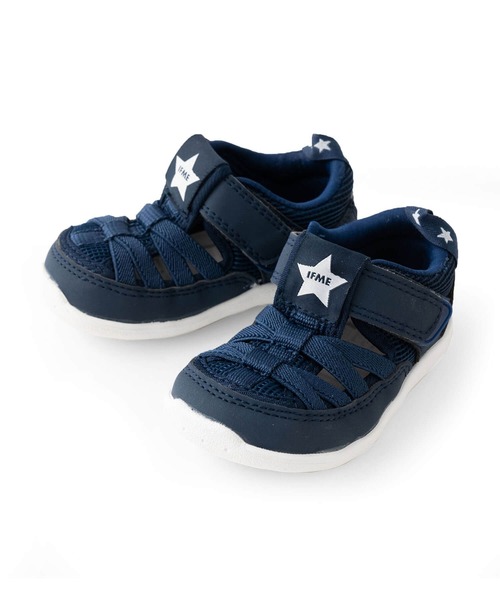 SLAP SLIP BABY(スラップスリップベビー)の「SLAPSLIPBABY/【IFME】【お揃い】ワンポイントスターウォーターシューズベビー(13~14cm)(ベビーシューズ/ベビーソックス・キッズ・ブラック/ネイビー/グレー・13/14)」の3枚目の写真
