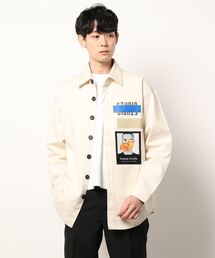 【Select】 オーバーサイズ バックプリント ブルゾン "WEEKEND WORLD ..."