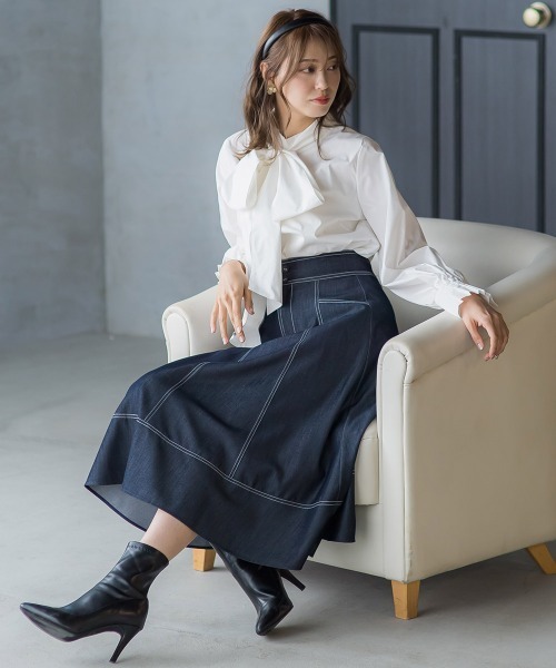 デニムシャンブレースカート セットアップ対応 スカート Queens Court クイーンズコート のファッション通販 Zozotown デニムシャンブレースカート セットアップ対応 スカート Queens Court クイーンズコート のファッション通販 Zozotown