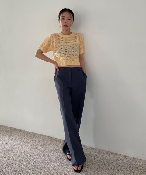 Didot.showroom(ディドット ショールーム)の「ヘキサゴンシアーニット(ニット/セーター・レディース・ブラック/パープル/イエロー/アイボリー・FREE)」の22枚目の写真