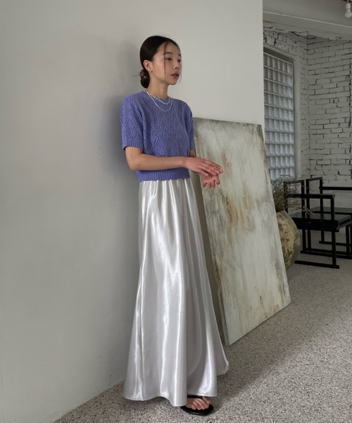 Didot.showroom(ディドット ショールーム)の「ヘキサゴンシアーニット(ニット/セーター・レディース・ブラック/パープル/イエロー/アイボリー・FREE)」の14枚目の写真