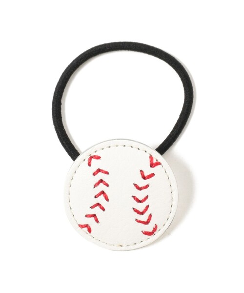 BEAMS BOY(ビームスボーイ)の「TAMANIWA / 野球ボール ヘアゴム(ヘアゴム・レディース・ホワイト/ブラック/レッド/イエロー/ブルー/ホワイト系その他2/ブラック系その他4/イエロー系その他5・ONE SIZE)」の2枚目の写真