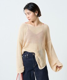 FREAK'S STORE | カラーメッシュロングスリーブニット(Tシャツ/カットソー)