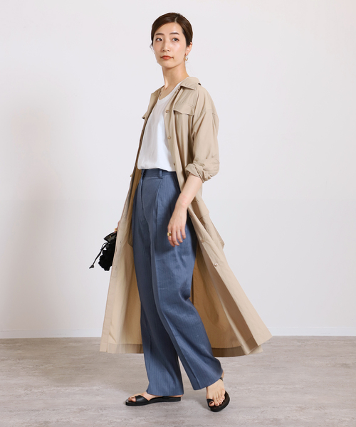 VERMEIL par iena - ★VERMEIL par iena★ARMY TWILL ワークシャツ フリー セール】ワーク シャツワンピース（ワンピース）｜VERMEIL par