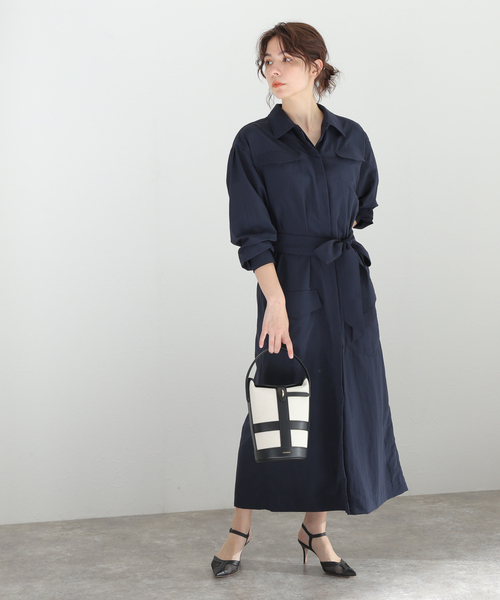 【メル11982】VERMEIL par iena シャツワンピース セール】ワーク シャツワンピース（ワンピース）｜VERMEIL par