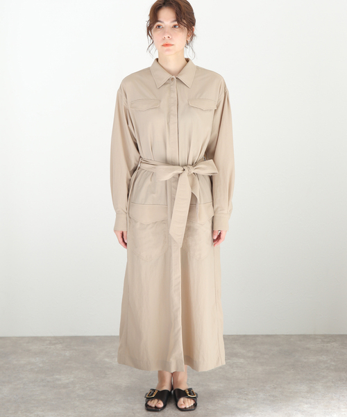 セール】ワーク シャツワンピース（ワンピース）｜VERMEIL par iena