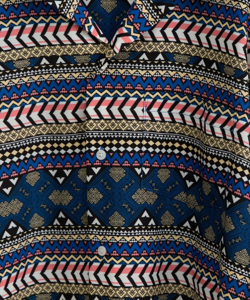 URBAN RESEARCH（アーバンリサーチ）の「URBAN RESEARCH iD　レトロプリントオープンカラーシャツ（シャツ/ブラウス・メンズ・ピンク系その他/ブルー系その他・MEDIUM/LARGE）」の14枚目の写真